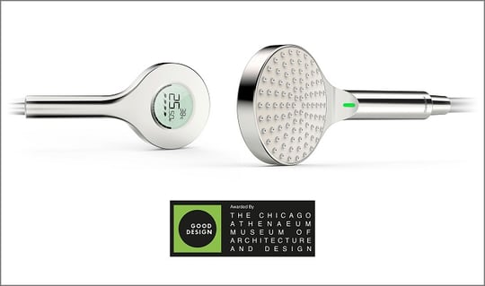 Green GOOD DESIGN Award for the digital hand shower